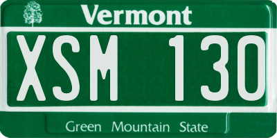 VT license plate XSM130