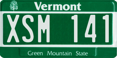 VT license plate XSM141
