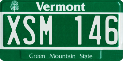 VT license plate XSM146