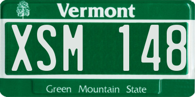 VT license plate XSM148