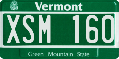 VT license plate XSM160