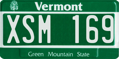 VT license plate XSM169