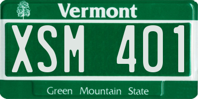 VT license plate XSM401