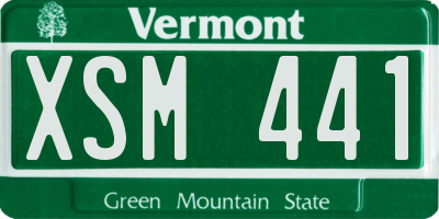 VT license plate XSM441