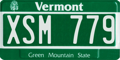 VT license plate XSM779