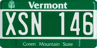 VT license plate XSN146