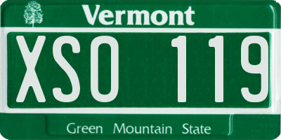 VT license plate XSO119
