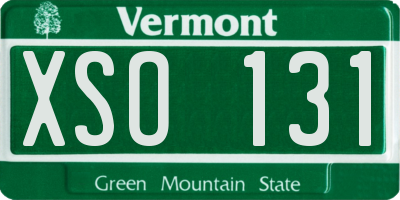 VT license plate XSO131