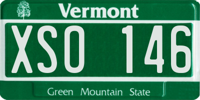VT license plate XSO146