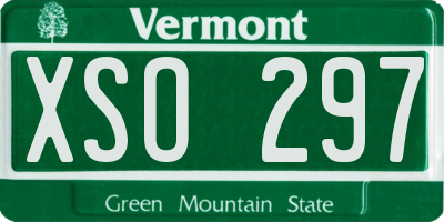 VT license plate XSO297