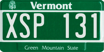 VT license plate XSP131