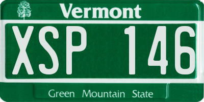 VT license plate XSP146
