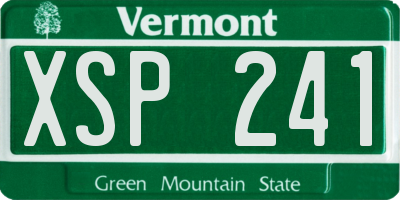 VT license plate XSP241