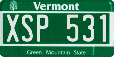 VT license plate XSP531