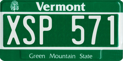 VT license plate XSP571