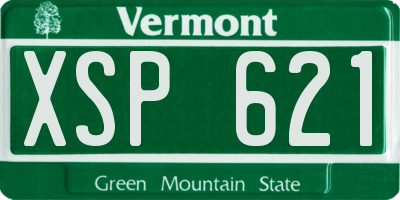 VT license plate XSP621
