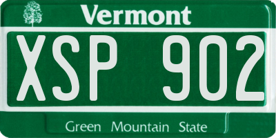 VT license plate XSP902