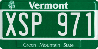 VT license plate XSP971