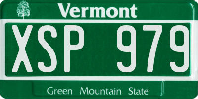 VT license plate XSP979