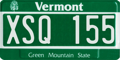 VT license plate XSQ155