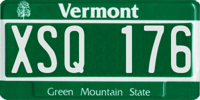 VT license plate XSQ176