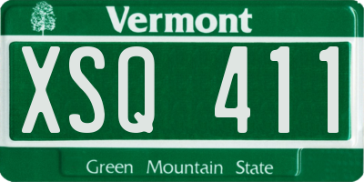 VT license plate XSQ411