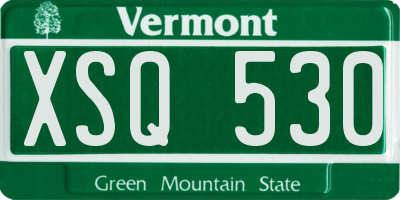 VT license plate XSQ530
