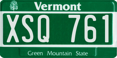 VT license plate XSQ761