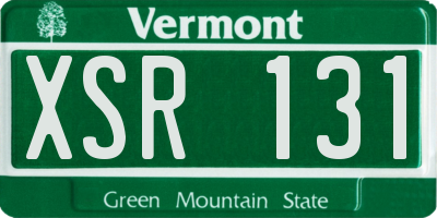 VT license plate XSR131