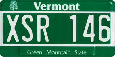 VT license plate XSR146