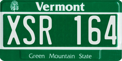 VT license plate XSR164