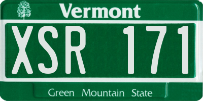 VT license plate XSR171