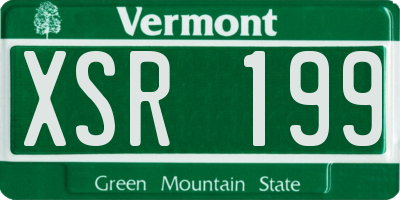 VT license plate XSR199
