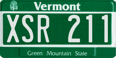 VT license plate XSR211