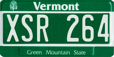VT license plate XSR264
