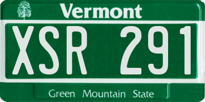 VT license plate XSR291
