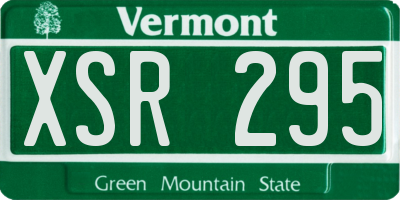 VT license plate XSR295