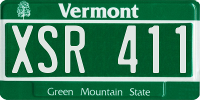 VT license plate XSR411