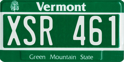 VT license plate XSR461