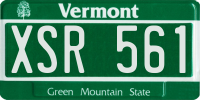 VT license plate XSR561