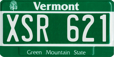 VT license plate XSR621