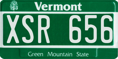 VT license plate XSR656