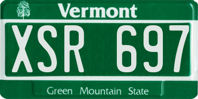 VT license plate XSR697