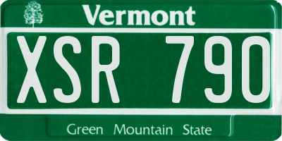 VT license plate XSR790