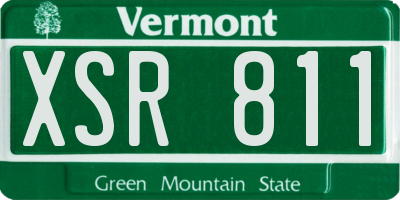 VT license plate XSR811