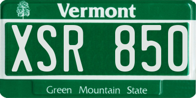 VT license plate XSR850