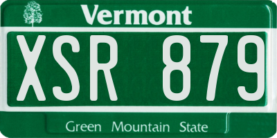 VT license plate XSR879