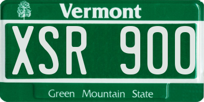 VT license plate XSR900