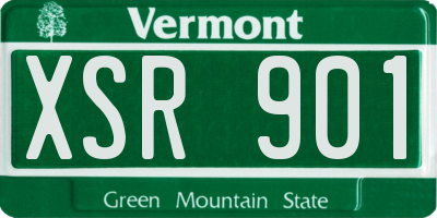 VT license plate XSR901