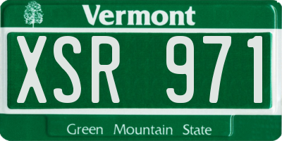 VT license plate XSR971